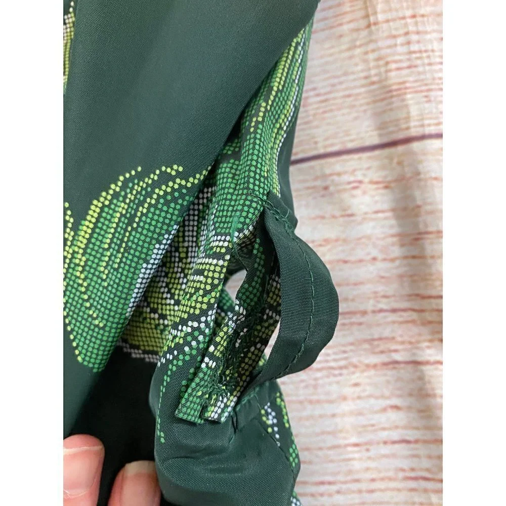 Vintage Cain Sloan Peacock Green Dressing Coat - L/XL - Picture 4 of 12
